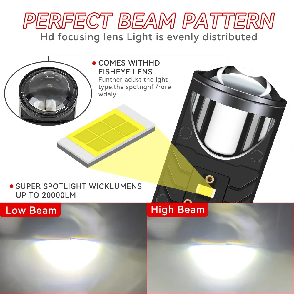LED Lens Projector H4 Mini Bul - Projector Lamp Replacement recensione e prezzo